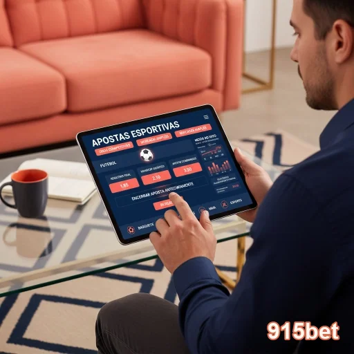 Ilustração de Aproveite a Diversão dos Slots e Jogos Ao Vivo na 915bet